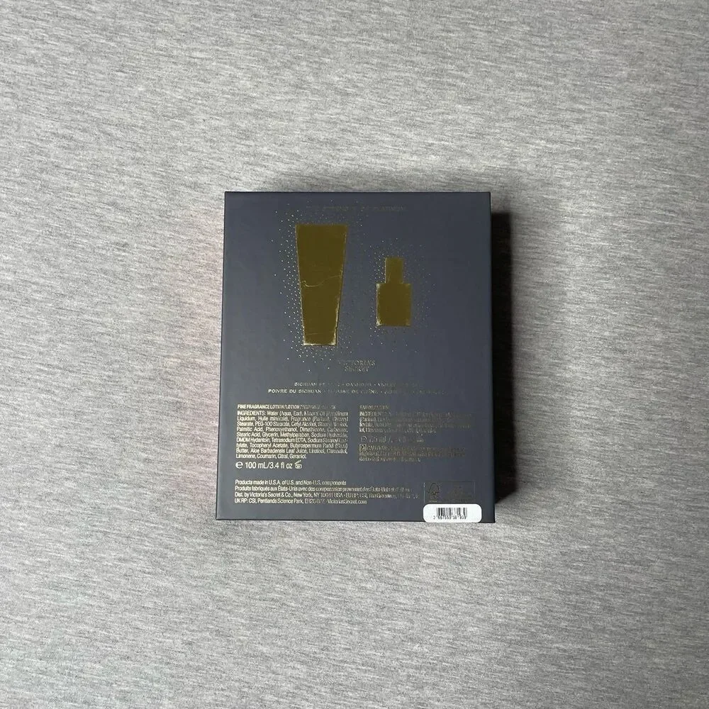 Victoria’s Secret Men’s Platinum Empty Decorative Gift Box